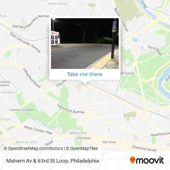 Malvern Av & 63rd St Loop map