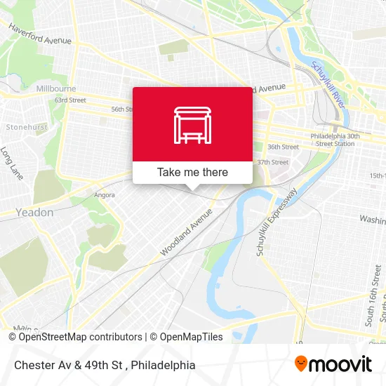 Chester Av & 49th St map