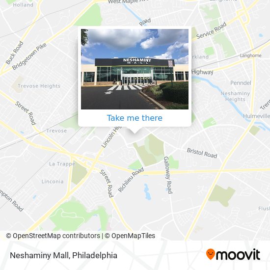 Neshaminy Mall map