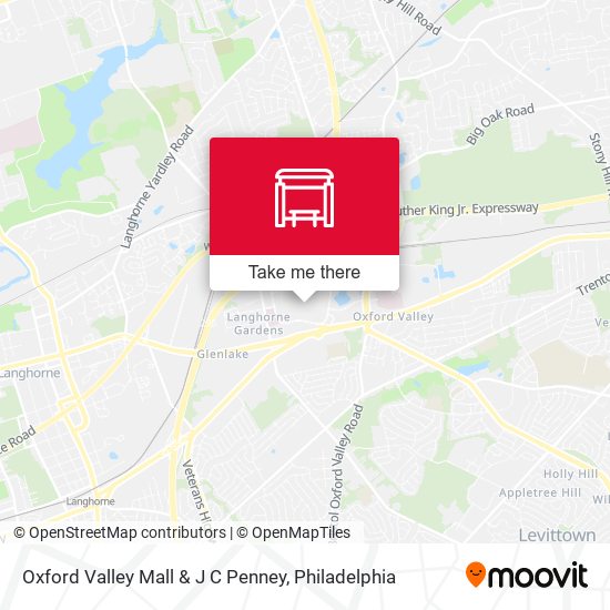 Mapa de Oxford Valley Mall & J C Penney