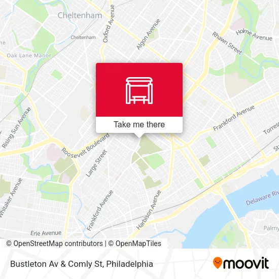 Mapa de Bustleton Av & Comly St