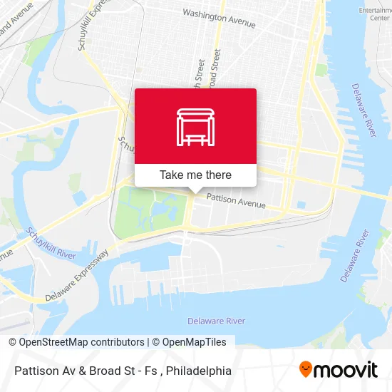 Pattison Av & Broad St - Fs map