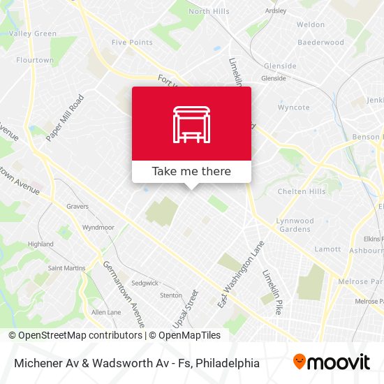 Michener Av & Wadsworth Av - Fs map
