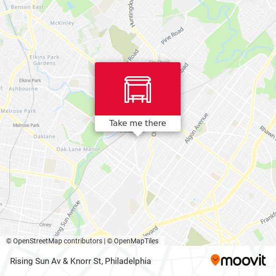Rising Sun Av & Knorr St map