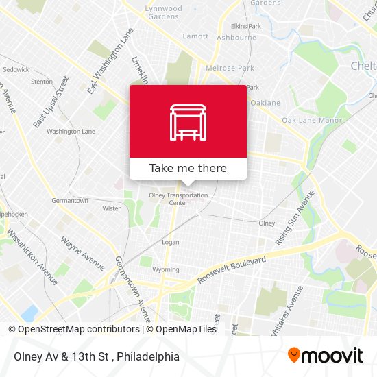 Mapa de Olney Av & 13th St