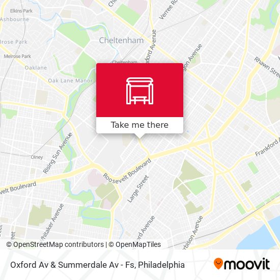 Oxford Av & Summerdale Av - Fs map