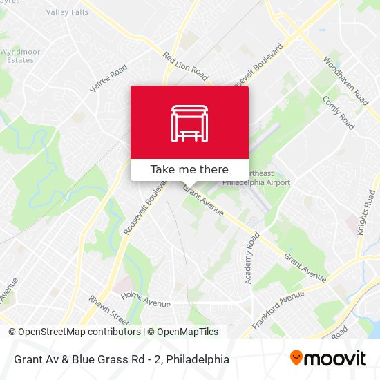 Grant Av & Blue Grass Rd - 2 map