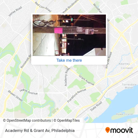 Academy Rd & Grant Av map