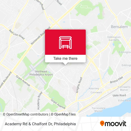 Academy Rd & Chalfont Dr map