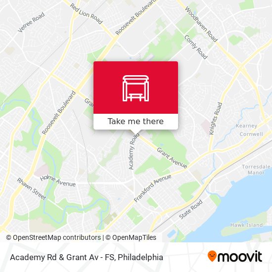 Mapa de Academy Rd & Grant Av - FS