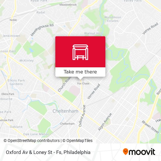 Mapa de Oxford Av & Loney St - Fs