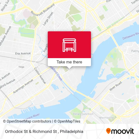 Orthodox St & Richmond St map