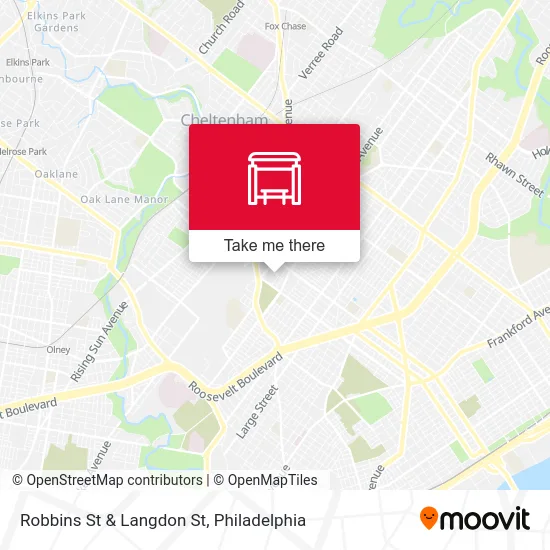 Robbins St & Langdon St map