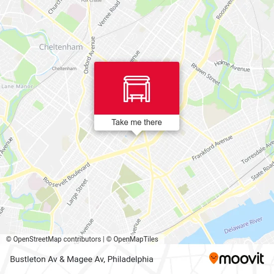 Bustleton Av & Magee Av map