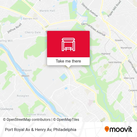 Port Royal Av & Henry Av map