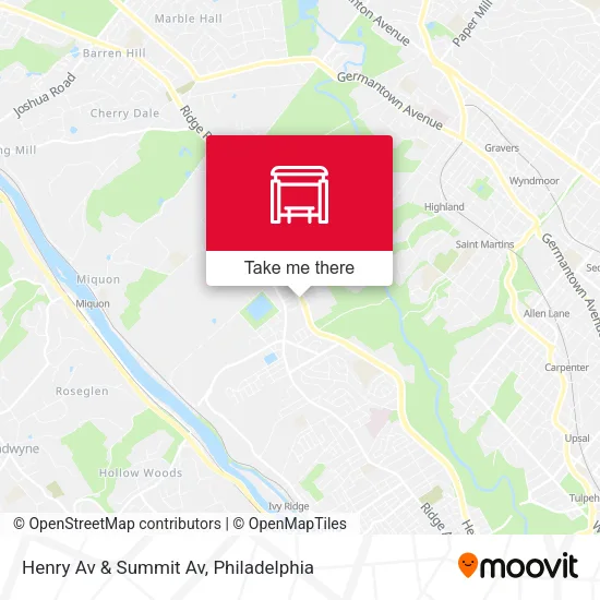Henry Av & Summit Av map