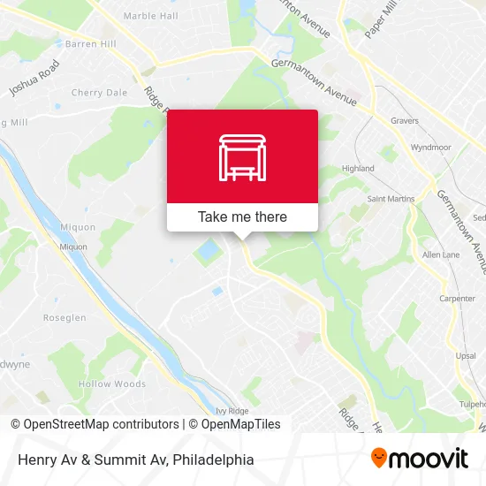 Henry Av & Summit Av map