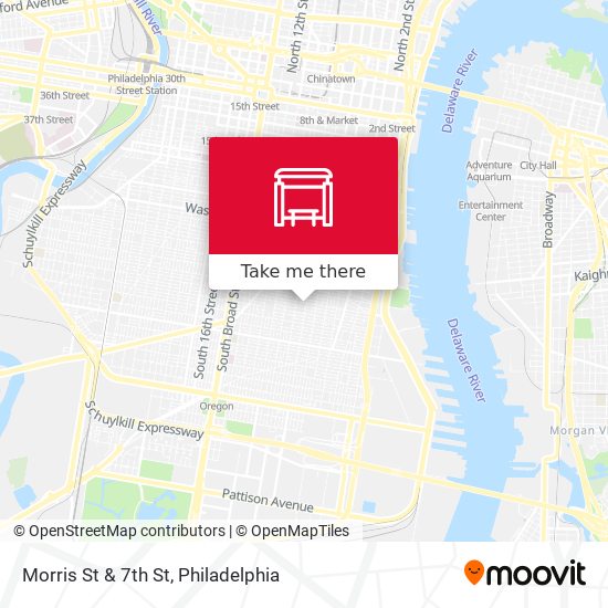 Morris St & 7th St map