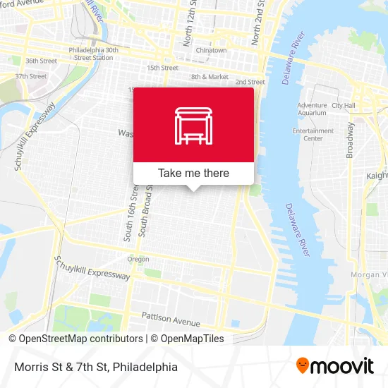 Morris St & 7th St map
