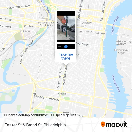 Tasker St & Broad St map