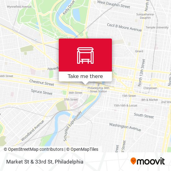 Market St & 33rd St map