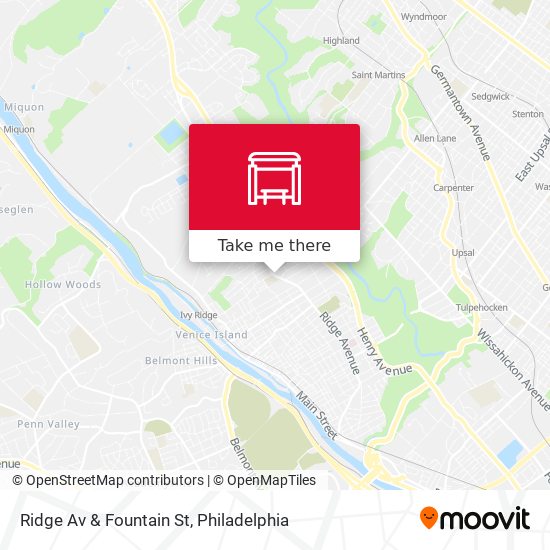 Mapa de Ridge Av & Fountain St