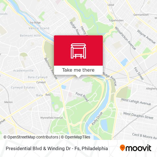 Presidential Blvd & Winding Dr - Fs map