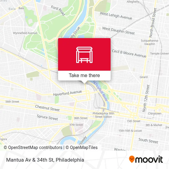Mantua Av & 34th St map