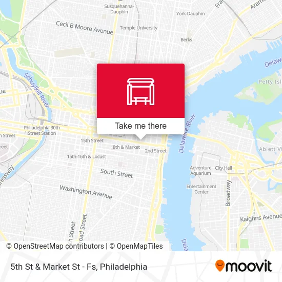 5th St & Market St - Fs map