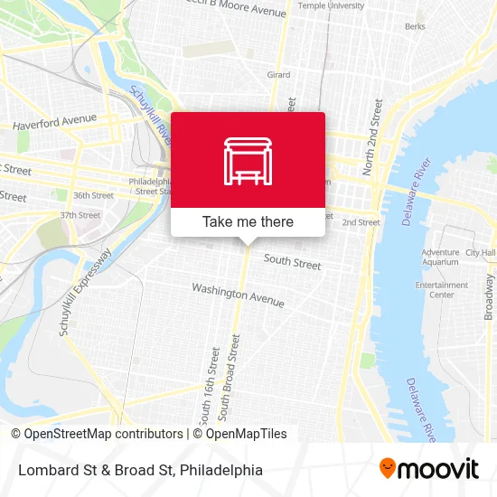 Lombard St & Broad St map