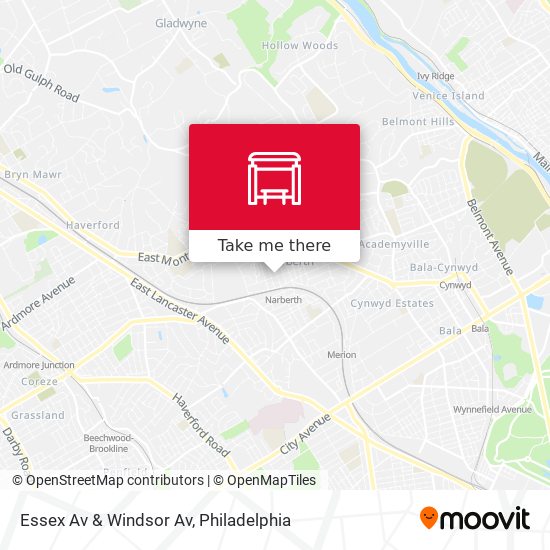 Essex Av & Windsor Av map