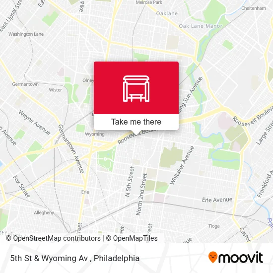 5th St & Wyoming Av map