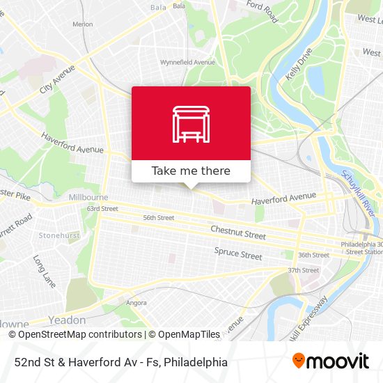 Mapa de 52nd St & Haverford Av - Fs