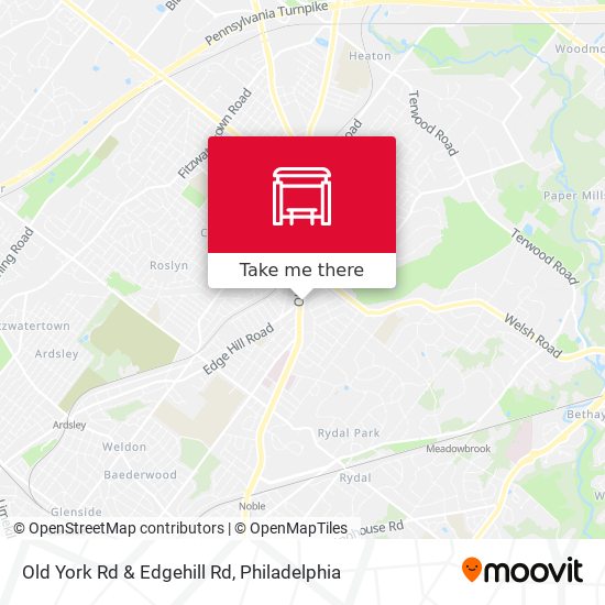 Old York Rd & Edgehill Rd map