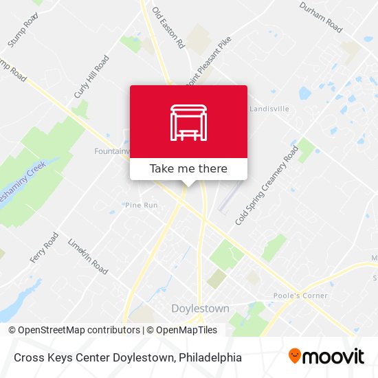 Cross Keys Center Doylestown map