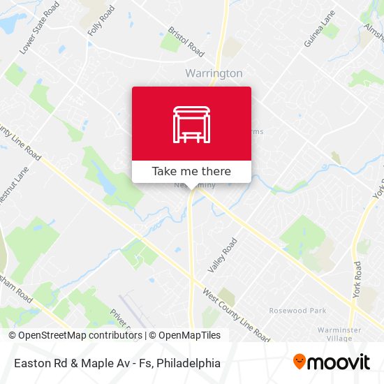 Easton Rd & Maple Av - Fs map