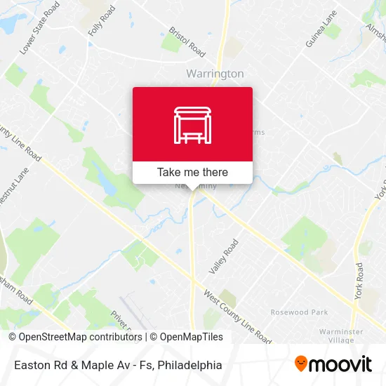 Easton Rd & Maple Av - Fs map