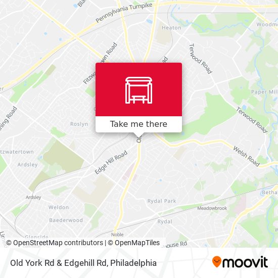 Mapa de Old York Rd & Edgehill Rd