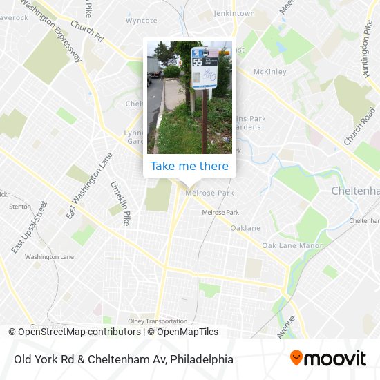 Mapa de Old York Rd & Cheltenham Av