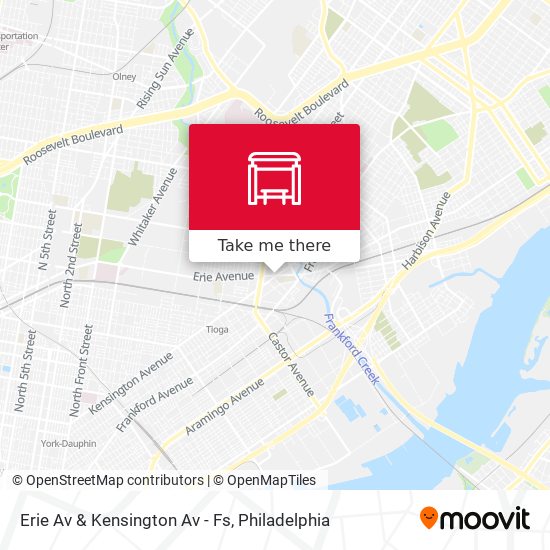 Mapa de Erie Av & Kensington Av - Fs