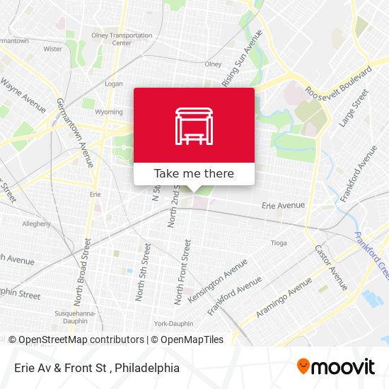 Mapa de Erie Av & Front St