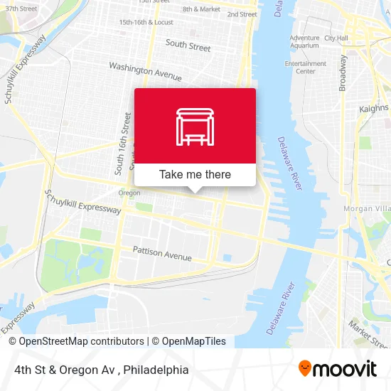 Mapa de 4th St & Oregon Av