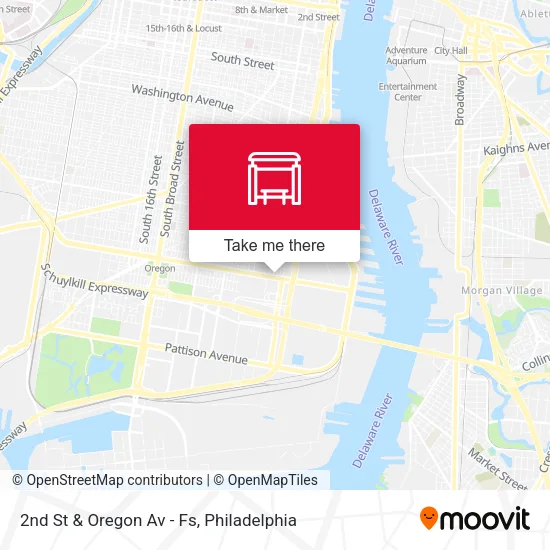 2nd St & Oregon Av - Fs map