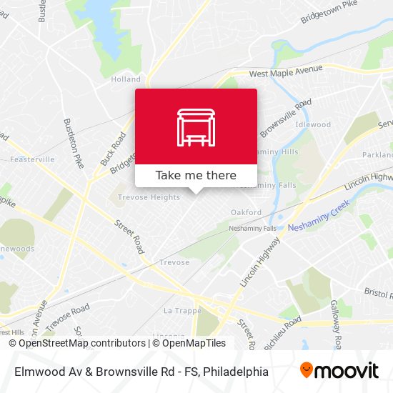 Mapa de Elmwood Av & Brownsville Rd - FS