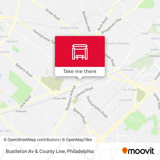 Mapa de Bustleton Av & County Line