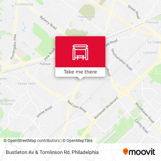 Bustleton Av & Tomlinson Rd map