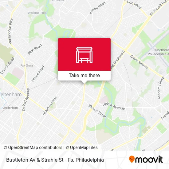 Mapa de Bustleton Av & Strahle St - Fs