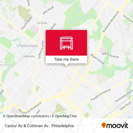 Mapa de Castor Av & Cottman Av