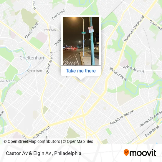 Castor Av & Elgin Av map