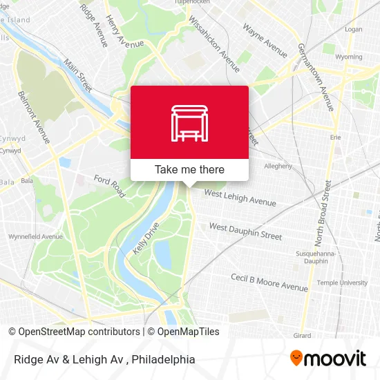 Ridge Av & Lehigh Av map